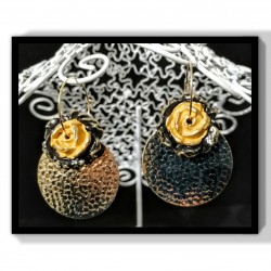 Boucles d'oreilles Bouton d'or